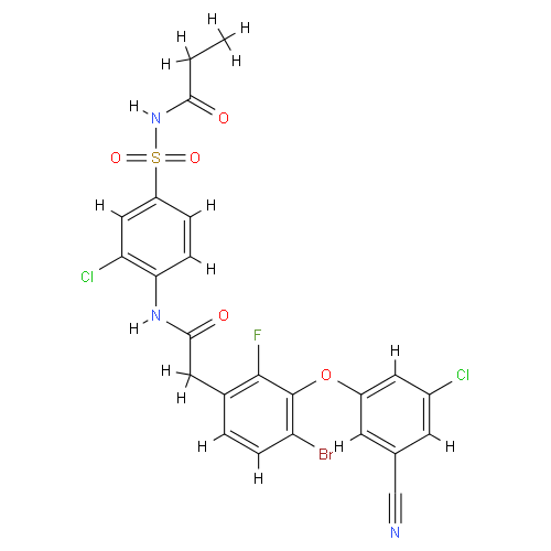 Элсульфавирин структурная формула
