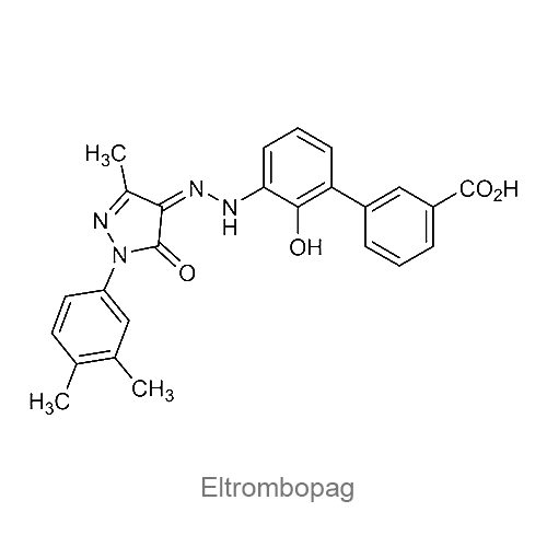 Структурная формула Элтромбопаг