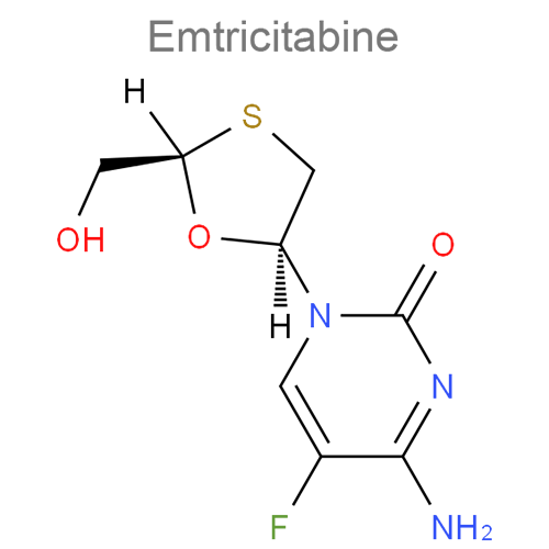Структурная формула 3 Элвитегравир + Кобицистат + Эмтрицитабин + Тенофовира алафенамид