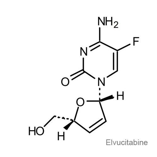 Элвуцитабин структурная формула