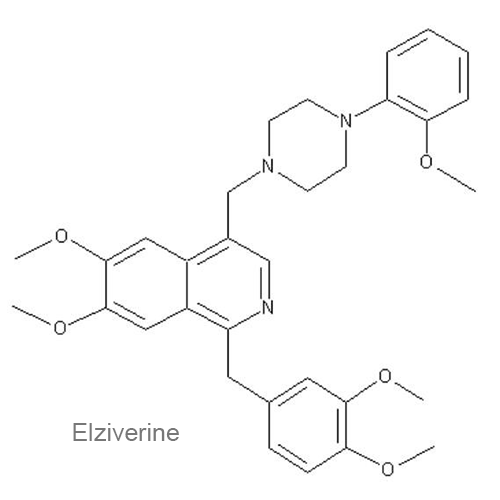 Структурная формула Элзиверин