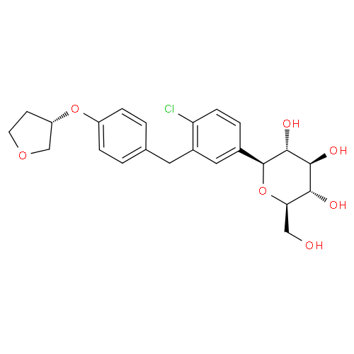 Эмпаглифлозин структурная формула