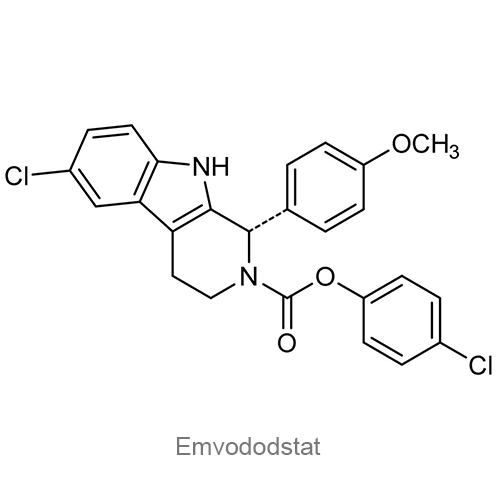 Структурная формула Эмвододстат