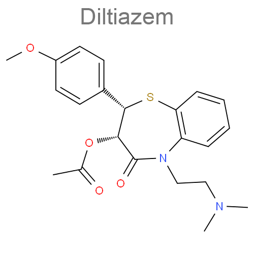 Структурная формула 2 Эналаприл + Дилтиазем