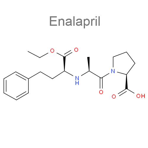 Структурная формула Эналаприл + Дилтиазем
