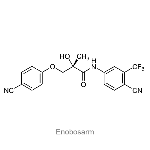 Структурная формула Энобосарм