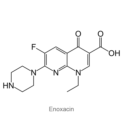 Эноксацин структурная формула
