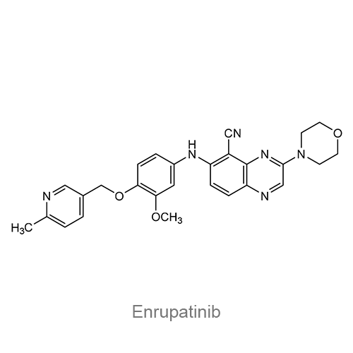 Структурная формула Энрупатиниб