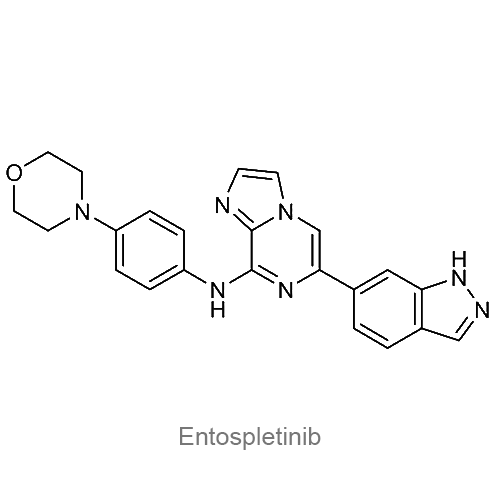 Структурная формула Энтосплетиниб