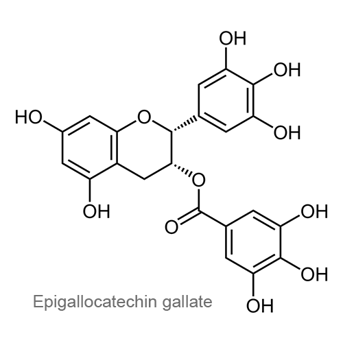 Галлат эпигаллокатехина структурная формула