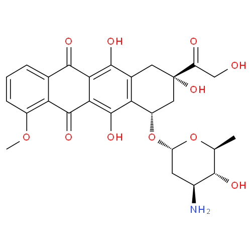 Эпирубицин структурная формула