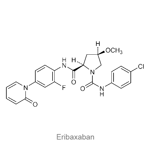 Эрибаксабан структурная формула
