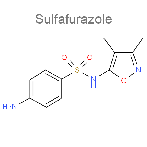 Структурная формула 2 Эритромицин + Сульфафуразол