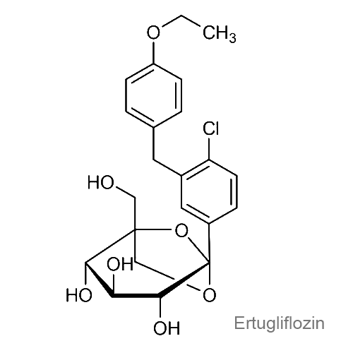 Эртуглифлозин структурная формула