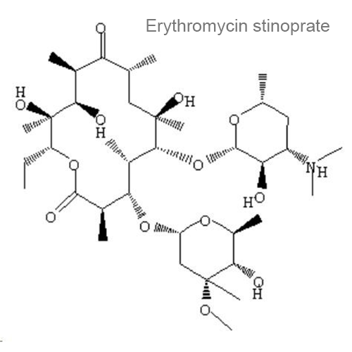 Структурная формула Эритромицина стинопрат