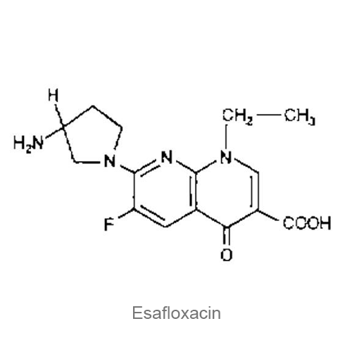 Структурная формула Эзафлоксацин