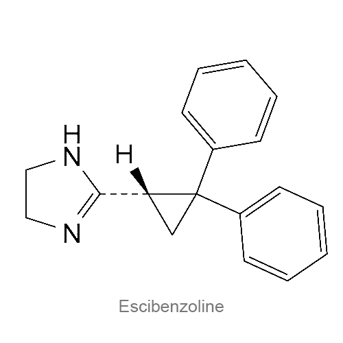 Структурная формула Эсцибензолин