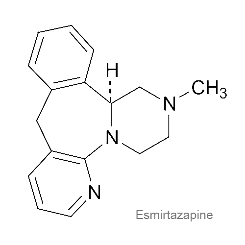 Структурная формула Эсмиртазапин