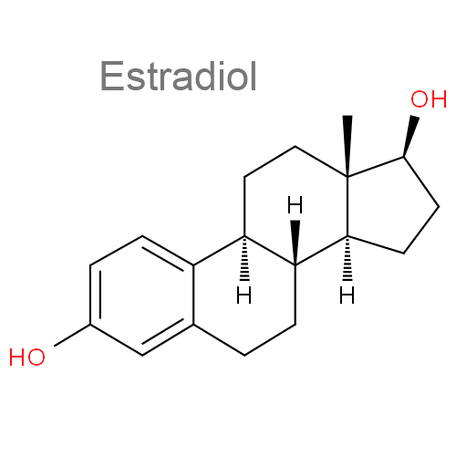 Эстрадиол + Тестостерон структурная формула