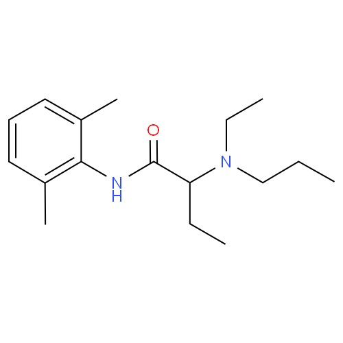 Этидокаин структурная формула