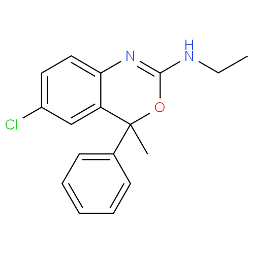 Структурная формула Этифоксин