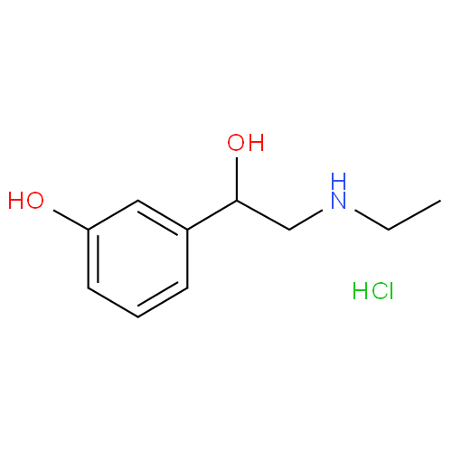 Этилэфрина гидрохлорид структурная формула