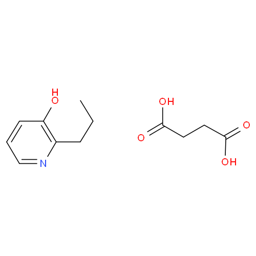 Этилметилгидроксипиридина сукцинат структурная формула