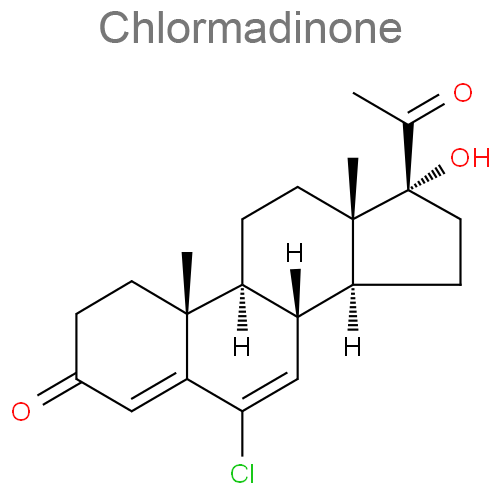 Этинилэстрадиол + Хлормадинон структурная формула 2