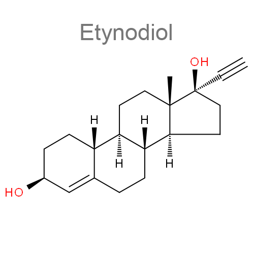 Структурная формула Этинодиол