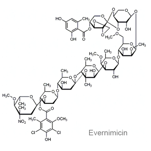 Структурная формула Эвернимицин