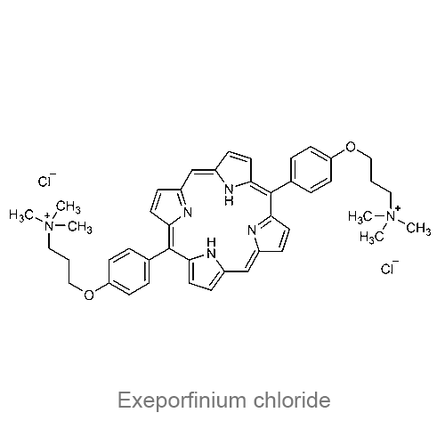 Структурная формула Эксепорфиния хлорид