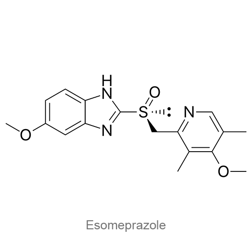 Структурная формула Эзомепразол