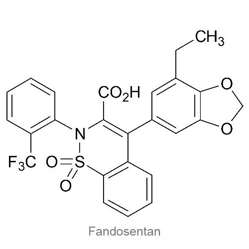 Структурная формула Фандозентан
