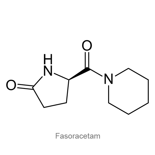Структурная формула Фазорацетам