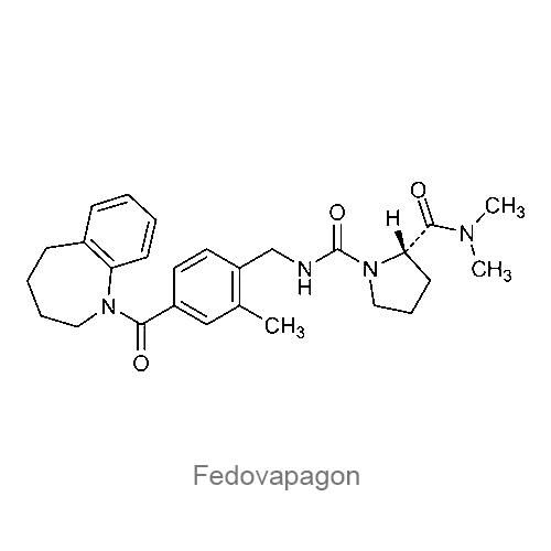 Структурная формула Федовапагон