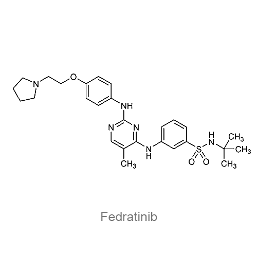 Структурная формула Федратиниб