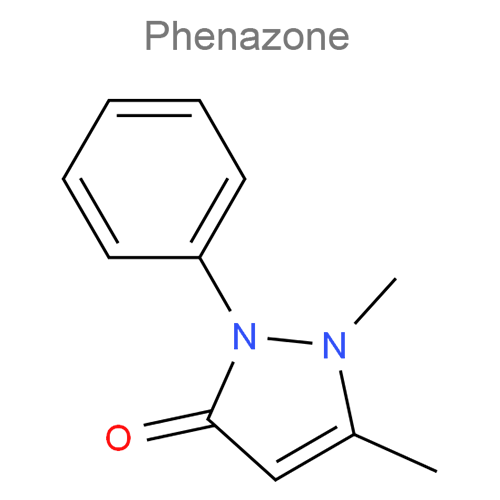 Феназон + Лидокаин структурная формула