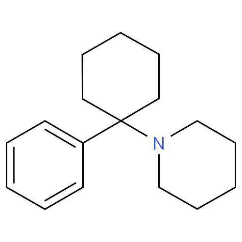 Структурная формула Фенциклидин