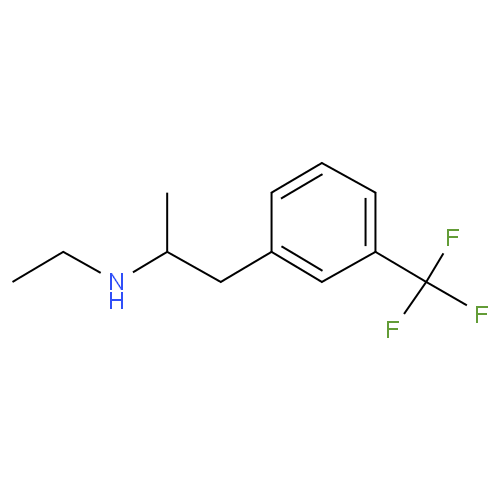Структурная формула Фенфлурамин