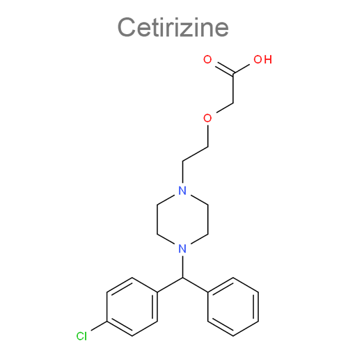 Структурная формула 2 Фенилэфрин + Цетиризин