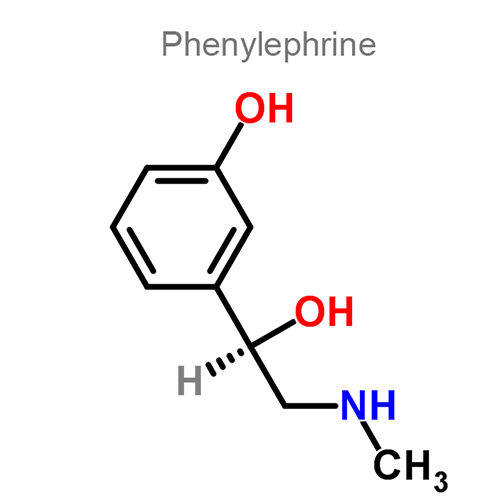 Фенилэфрин + Цетиризин структурная формула