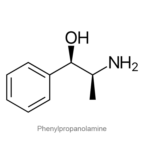 Структурная формула Фенилпропаноламин