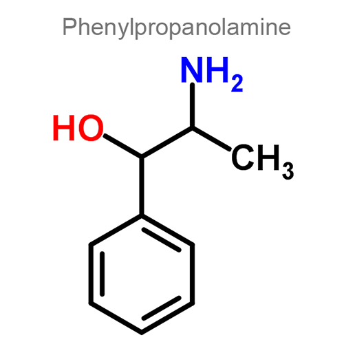 Фенилтолоксамин + Фенилпропаноламин + Мепирамин + Фенирамин структурная формула 2