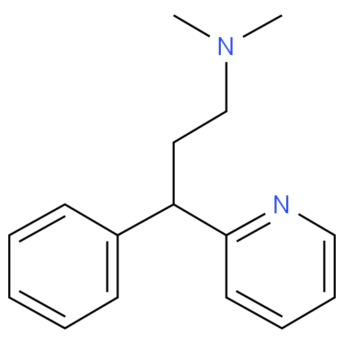 Структурная формула Фенирамин