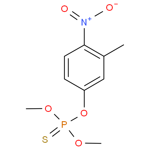 Фенитротион структурная формула