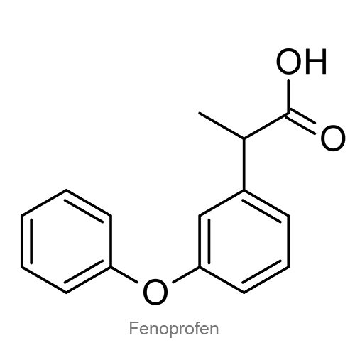 Структурная формула Фенопрофен