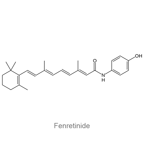 Структурная формула Фенретинид