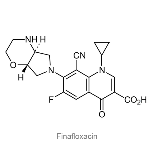 Структурная формула Финафлоксацин