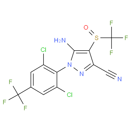 Структурная формула Фипронил