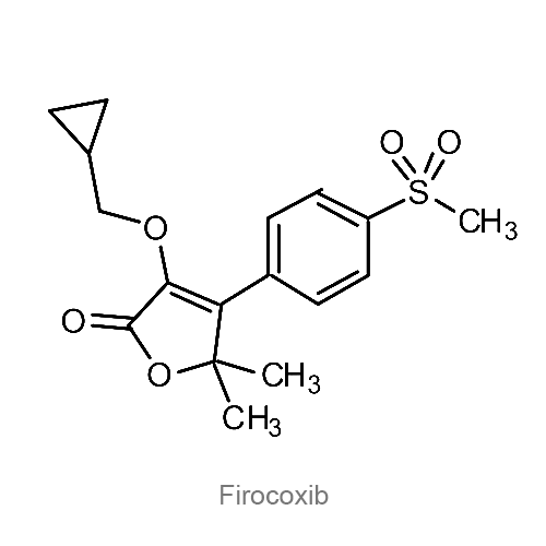 Структурная формула Фирококсиб